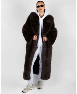 Women's Long Faux Fur Jacket