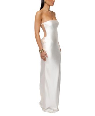 Women's Regal Rising Satin Maxi Dress