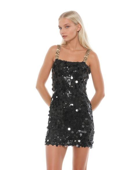 Женское платье Alexia Admor Sabrina Mini Sequin, цвет: Чёрный