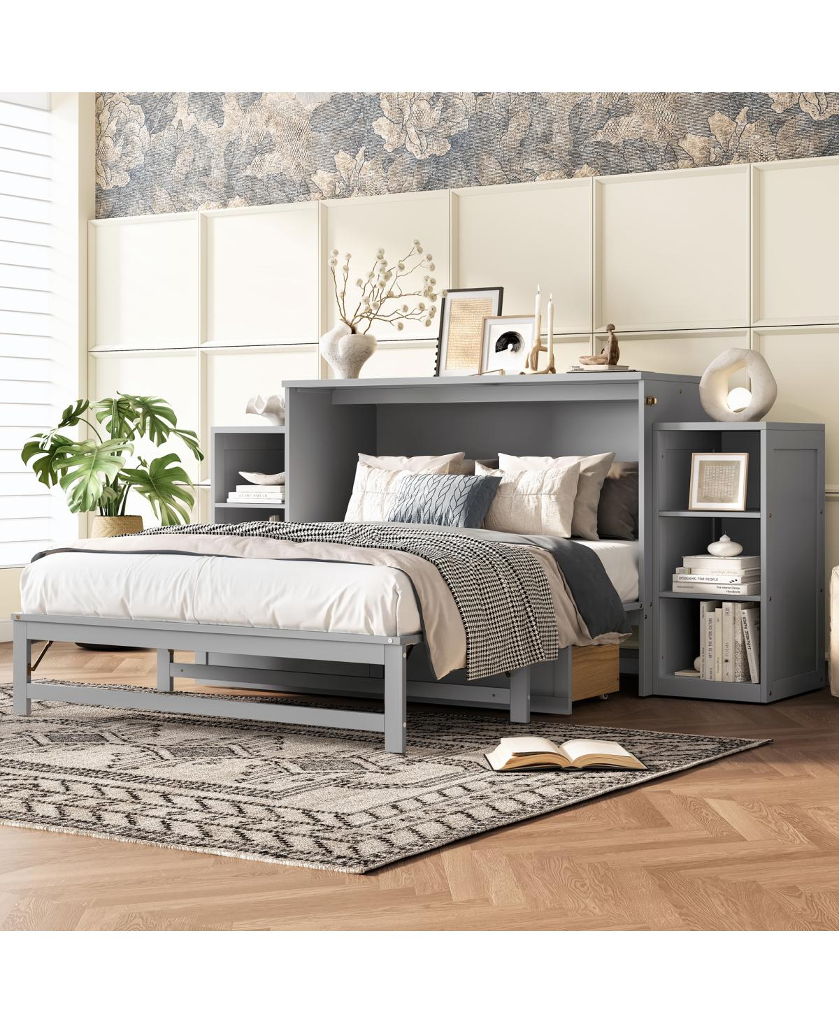 Streamdale Furniture Murphy bed with storage drawers & shelves