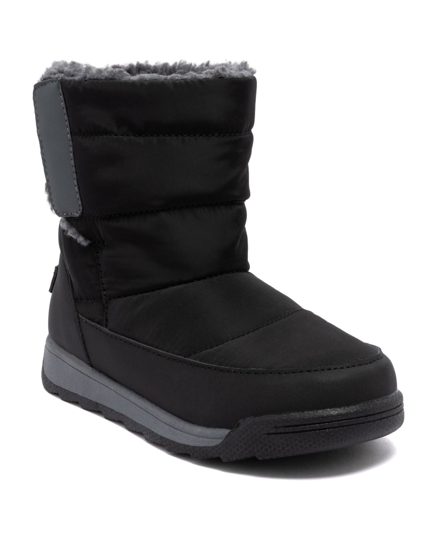 Ботинки London Fog Tildah Cold Weather Boots для мальчиков, цвет: Чёрный / Серый — фото 1