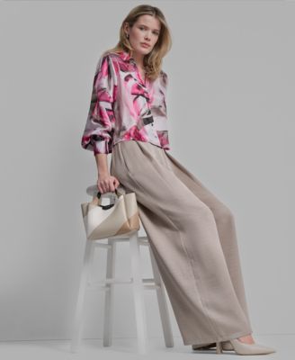 Women's Button-Down Abstract Print Shirt