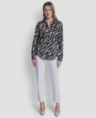 Women's Printed Long-Sleeve Shirt