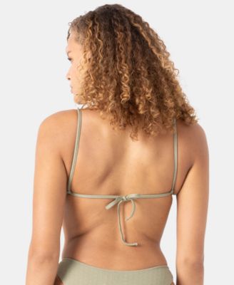 Juniors' Haliewa Built-Up Triangle Bikini Top