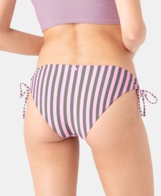 Juniors' Stripe Out Lace Hipster Bottoms