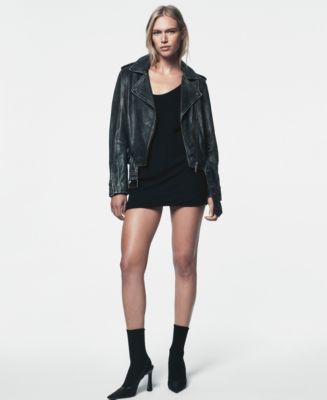 ジャケット・アウター 00s archive DKNY JEANS Leather Jacket DKNY Jeans Women's Faux-Leather Moto Jacket - Macy's