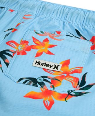 Boys' 8-18 Floral Pull-On Swim Trunks