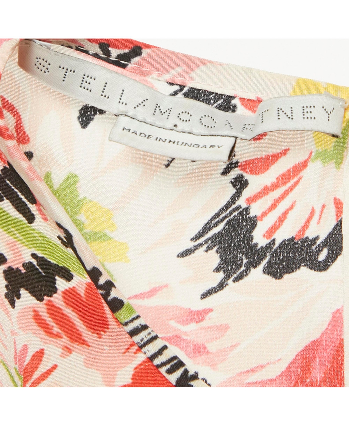 Pre-Owned Stella Mccartney Womens Pink Floral Print Silk Dress