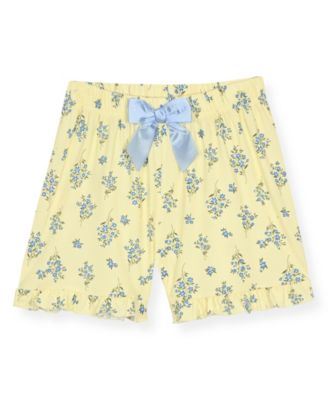 Girls' 6X-14 Floral Print Top, Short Pants & Scrunchie, 3-Piece Set