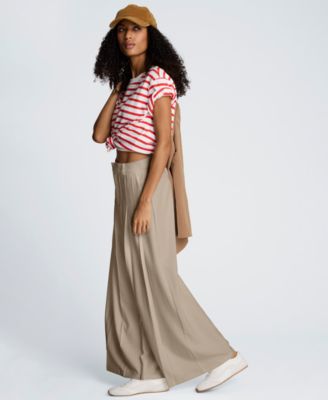 Women's A-line Pleated Maxi Skirt