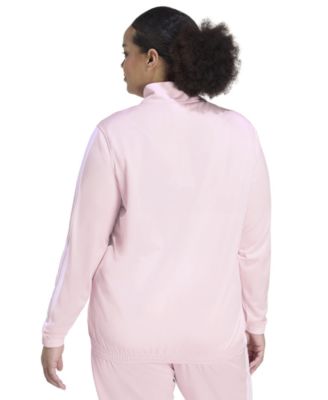 Plus Size Essentials Tricot Three Stripes Track Jacket