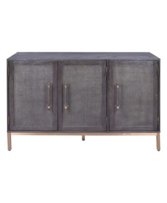 34" Wood Sophia 3-Door Accent Cabinet