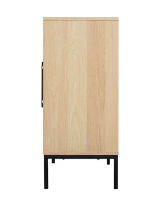 34.35" Wood Sophia Wooden 2-Door Accent Cabinet