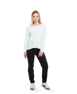 Women's Wide Neck Long Sleeve Tee