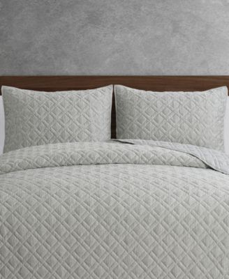 Henley Jacquard 3-Pc. Quilt Set, King