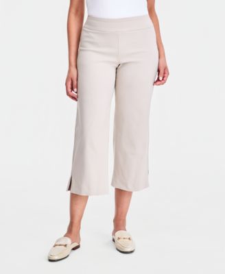 Women's Pull-On Cropped Wide-Leg Pants