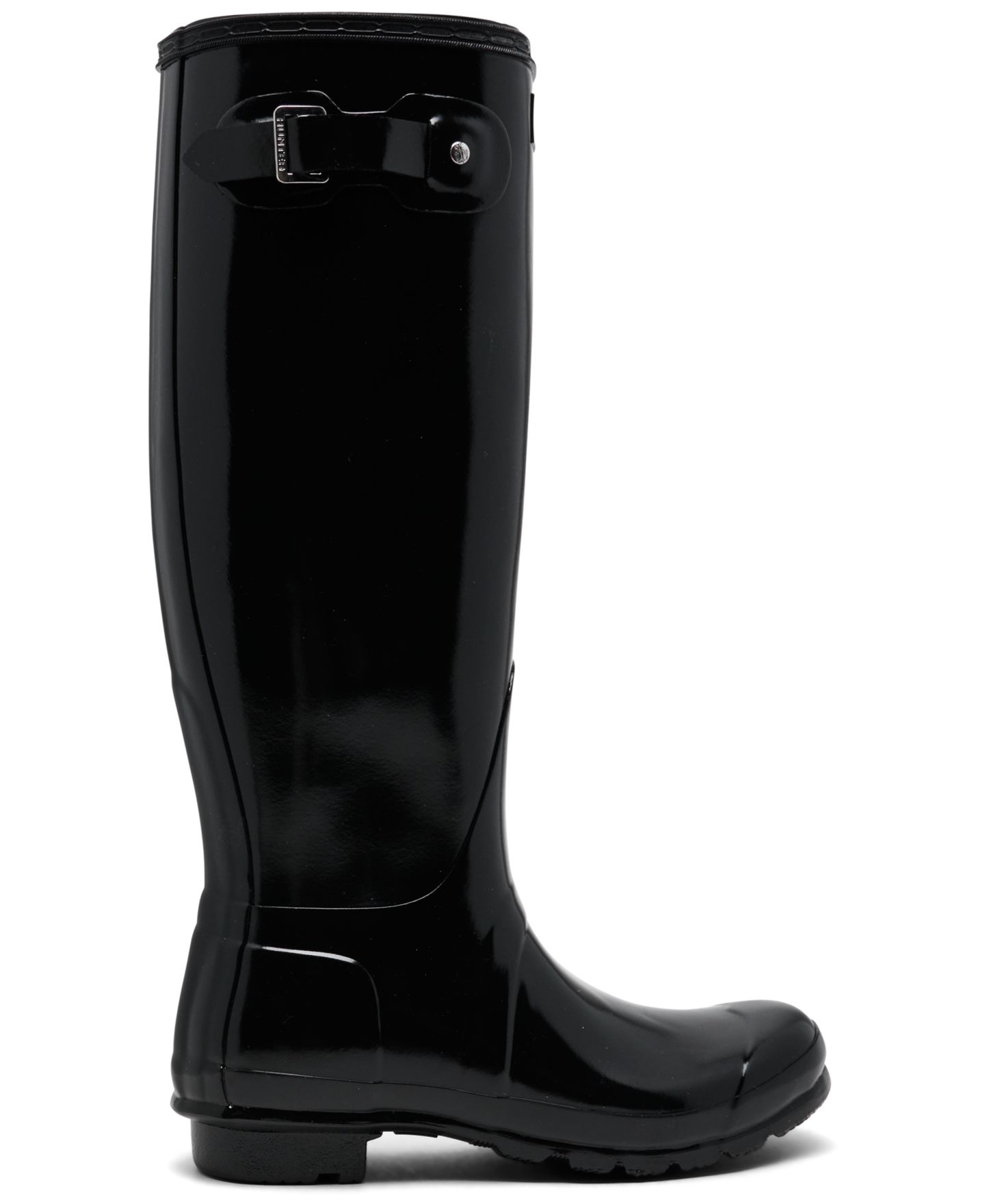 Женские ботинки Hunter Original Tall Waterproof Rain Boots, цвет: Чёрный — фото 2