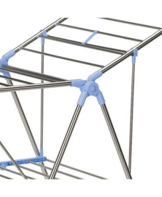 Gullwing Folding Clothes Drying Rack, Silver