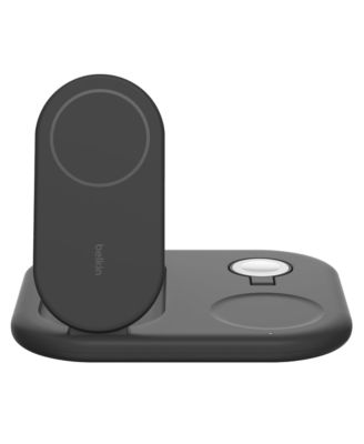 Qi2 15W 3-in-1 Wireless Pad/Stand - Black