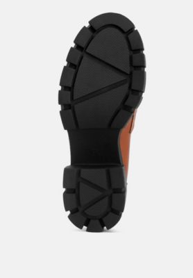 Evangeline Womens chunky platform loafers