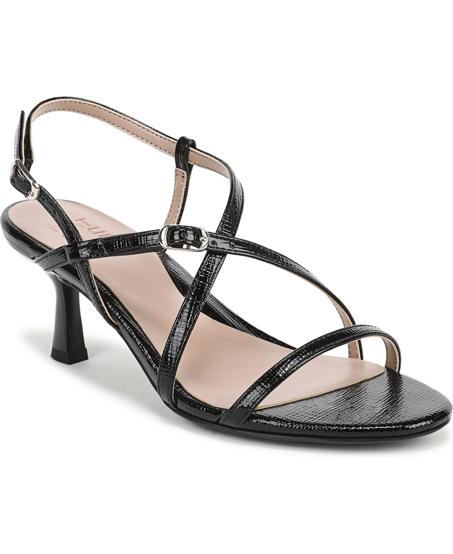 Женские сандалии Naturalizer Porter Strappy Dress Sandals, цвет: Чёрный лаковая искусственная кожа — фото 1