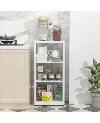 YIGII Adjustable Metal Bookshelf with 3-Side Protection