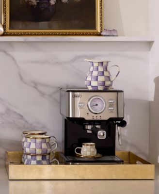 Violet Check Handmade Creamer