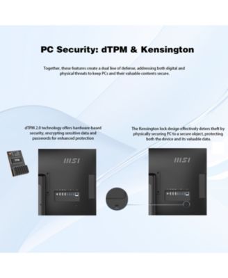 Modern AM273QP AI 27" Business All-in-One Intel Core Ultra 7 155H 16GB RAM Intel Arc Graphics 1TB SSD Storage Windows 11 Home QHD 100Hz - Black