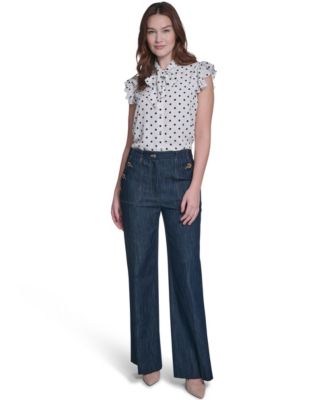 Women's Denim Sailor Pants