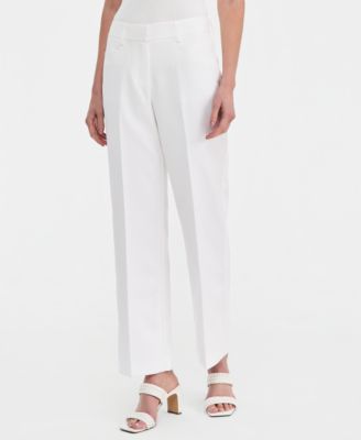 Petite Stretch Mid-Rise Flare Pants