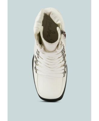 Womens Boogie High Platform Lace Up Boots