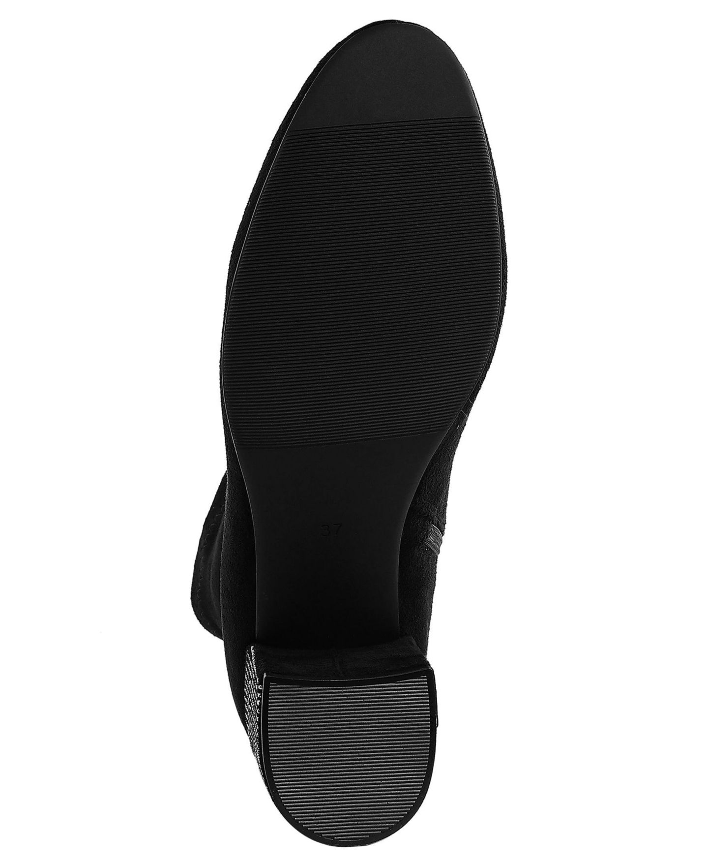 Женские ботинки Rag & Co Chena Rhinestones Embellished Block Heel, цвет: Чёрный — фото 7