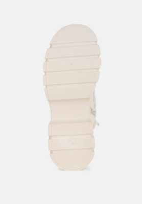 Womens Wellerman Faux Fur Detail Chunky Hiker Boots