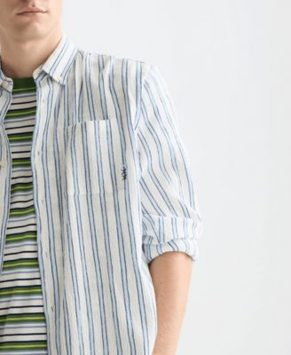 Men's Striped Regular-Fit Shirt