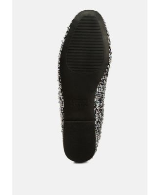Womens Lettie Sequin Embellished Ballet Flats