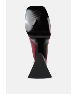 Womens Frosty High Platform Block Heel Chelsea Boot