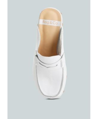 Women's Lyrac Leather Platform Clogs