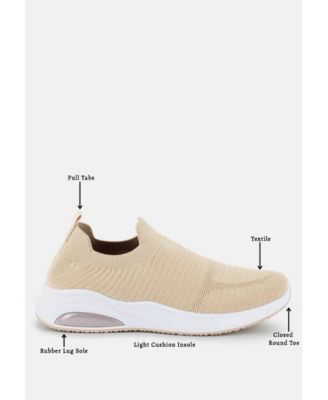 Womens jafna knitted slip on sneakers