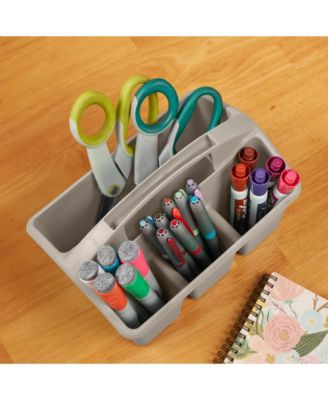 4-Compartment Small Caddy, Grey, 6-Pack