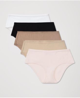 Women's Everyday Mid Rise Hipster 5-Pack