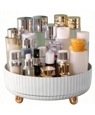 360 Degree Rotating Makeup & Skincare Organizer for Vanity Desk
