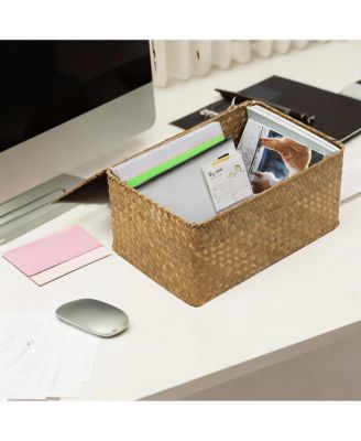 Seagrass Storage Basket with Lid