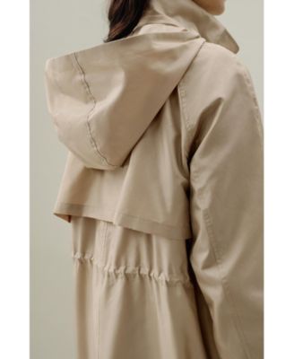 Women's Silk Taffeta Water-Repellent Urban Coat