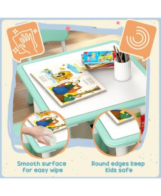 Height Adjustable Toddler Table and Chair Set with Storage Box