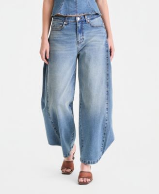Women's High Rise Barrel-Leg Jeans