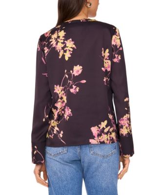 Women's V-Neck Long-Sleeve Top