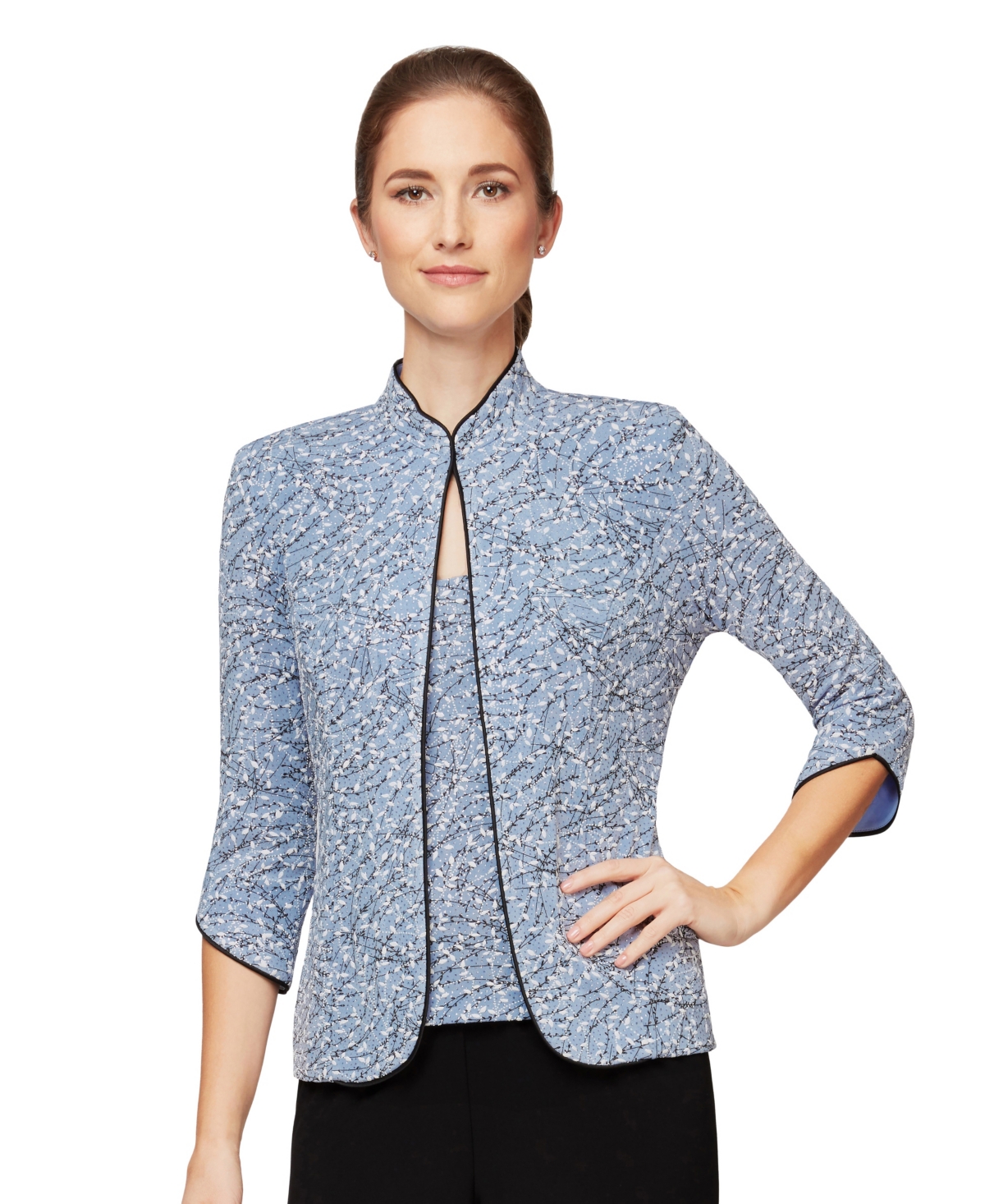 Alex Evenings Petite Jacket and Top Set