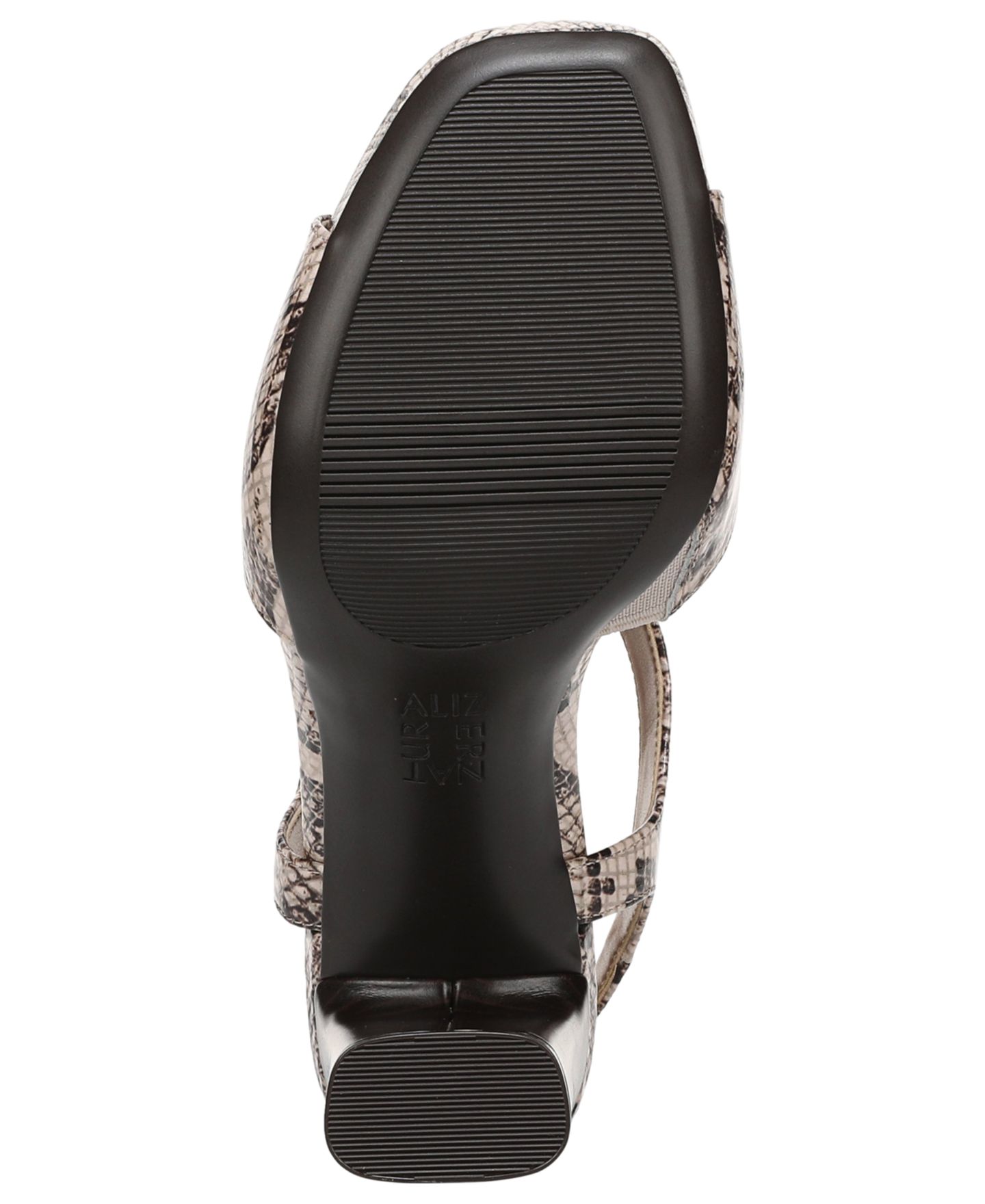 Женские сандалии Naturalizer Marlowe Strappy Dress Sandals, цвет: Бежевый разноцветный змеиная искусственная кожа — фото 5