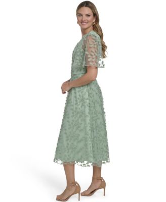 Women's V-Neck Midi Dress