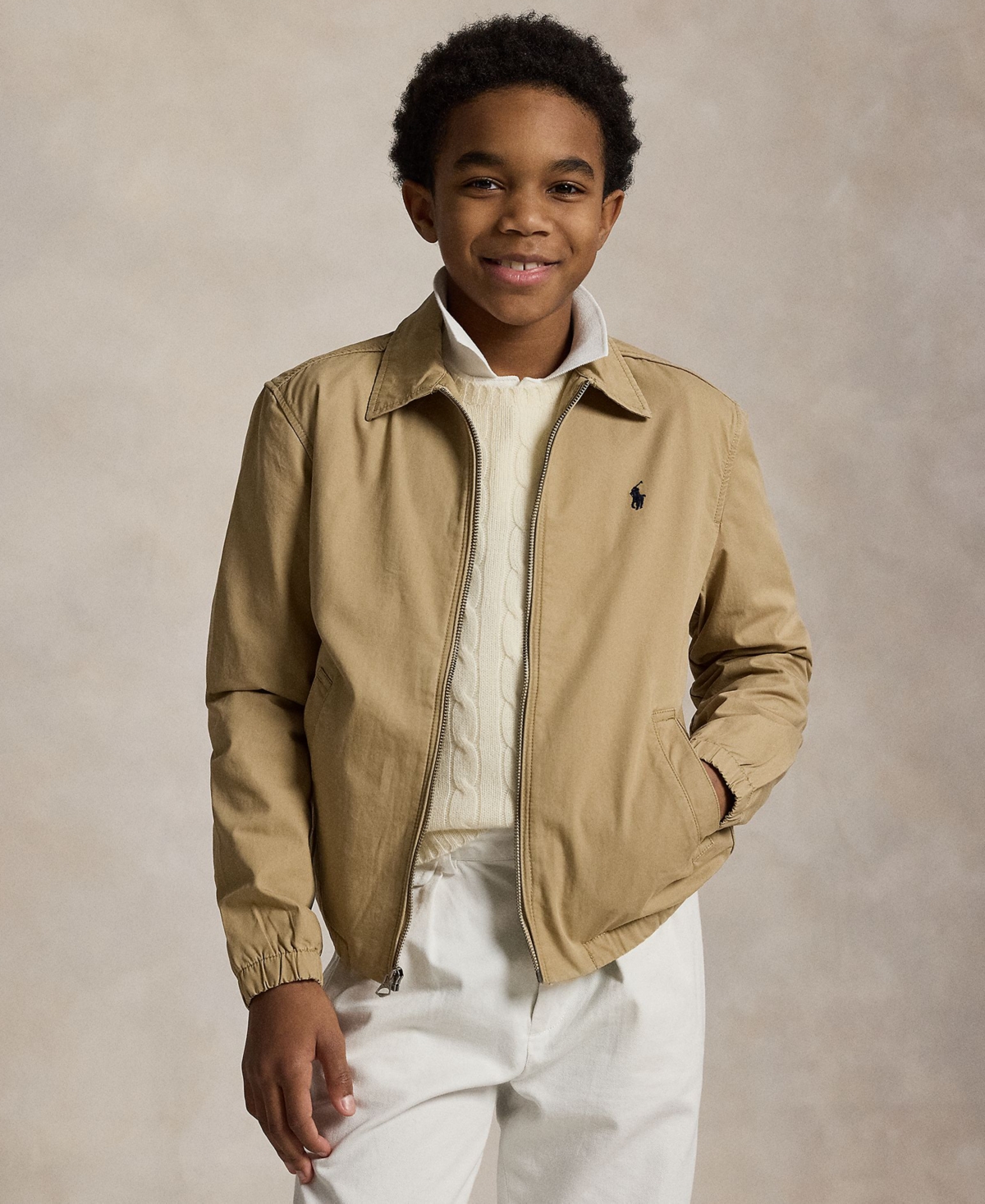 Polo Ralph Lauren Big Boys The Bayport Cotton Poplin Jacket